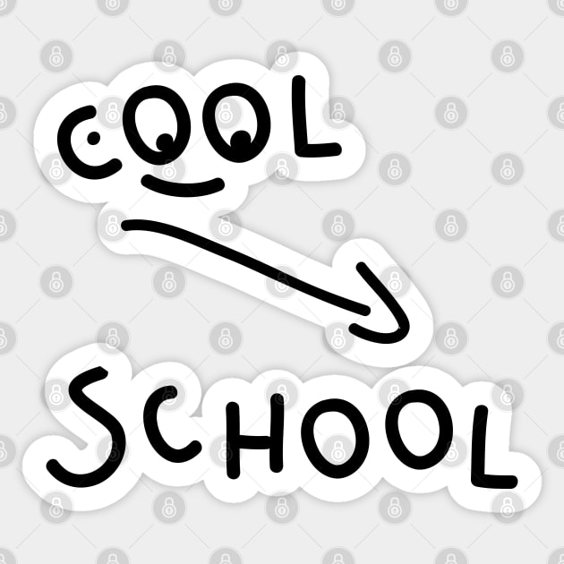 Cool school Sticker by spontania